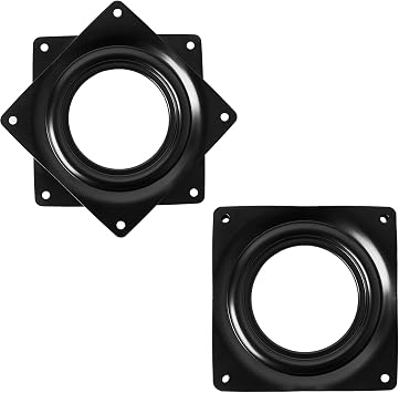 2 Pack 3" Lazy Susan Turntable 200-lb Steel Ball Bearing Rotating Tray Strong Sturdy Table Cabinet Low Profile for 360 Chair and Door, Kitchen, Craft Project, Makeup Holder, MonitorBlack