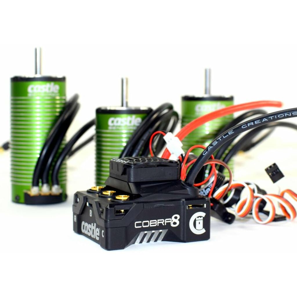 Castle Creations 010-0172-03 - Cobra 8 25.2V Brushless ESC & 1515-2200kV Motor