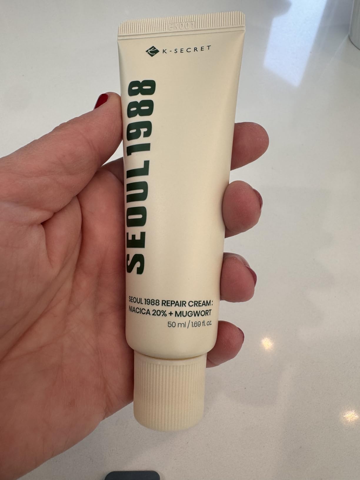 K-SECRET SEOUL 1988 Repair Cream – Soothing Moisturizer with Niacinamide and Centella Asiatica | Hydrating Barrier Cream for Sensitive Skin | Korean Skincare, 50ml / 1.69 fl oz