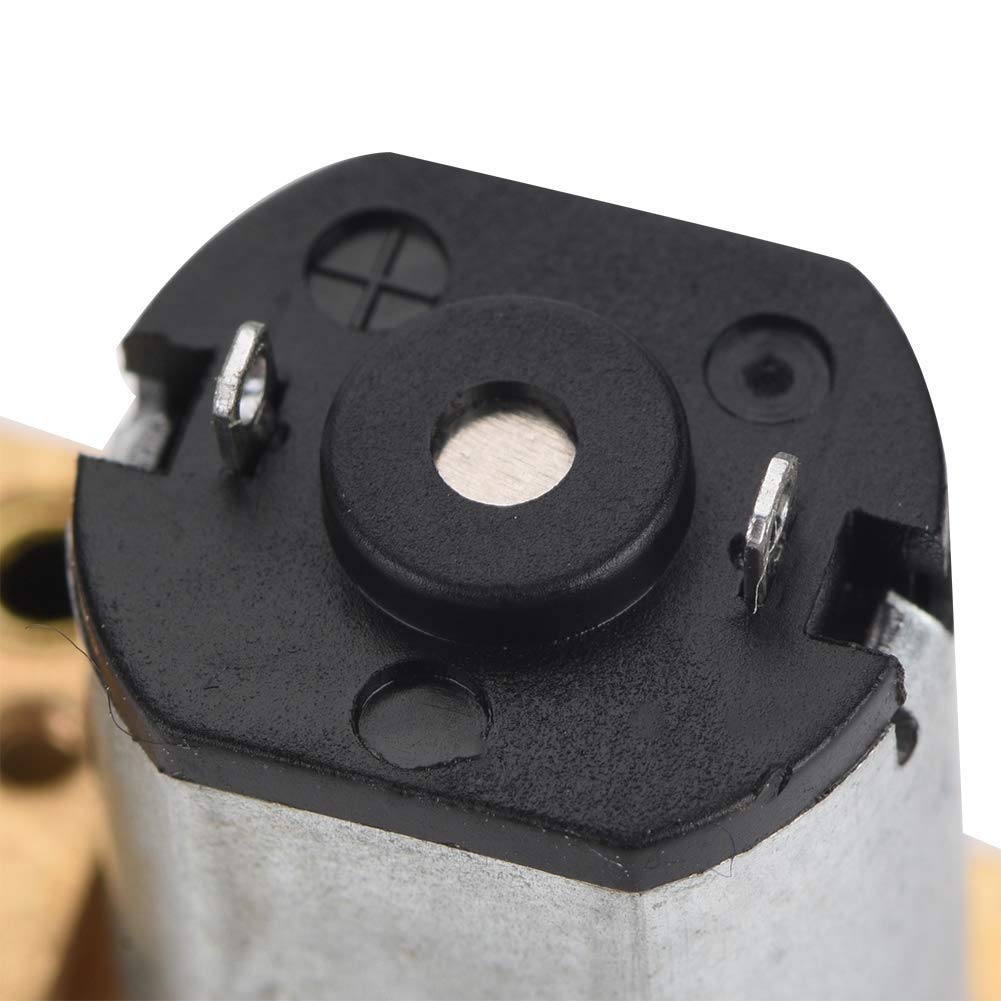 DC 6V 12V Gear Motor 1024GA20 Thread Flip N20 Gear Motor M4 x 55mm Shaft(6V 60RPM)