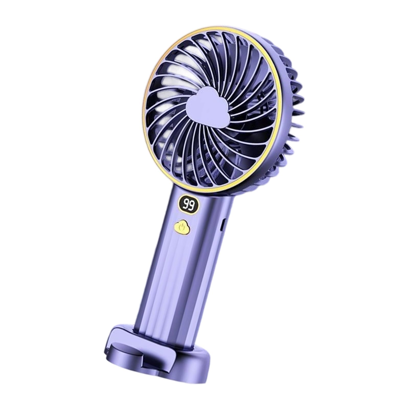 NRVTRE Multifuntional Digital Display Fan Efficient Cooling 6000mAh Quiet Powerful Fan Texture for Outdoor Travel Portable