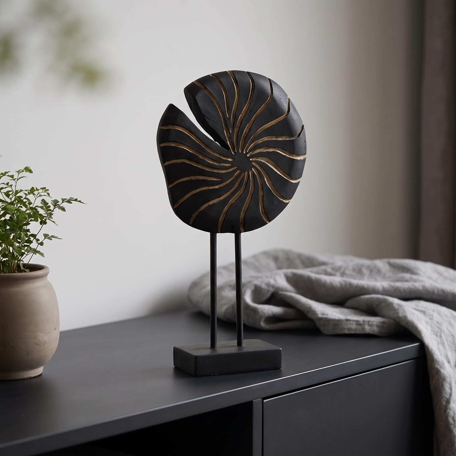 Gralara Sculpture avec Socle sur Pied