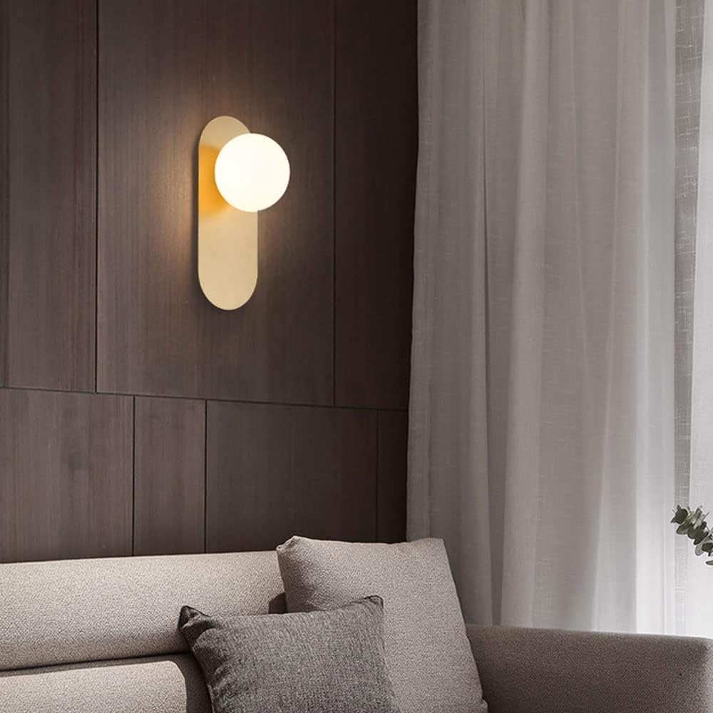 Modern Home Decoration White Milk Glass Wall Sconce Mid Century Modern Wall Mounted Light Frosted Glass Farmhouse Black Hallway Ceiling Light Antique Vintage Bedside Wall Lamp for Bedroom