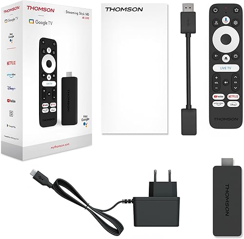 Miniatura 8 de Thomson Streaming Stick 140, 4K UHD, Google TV, Control de voz inteligente, WiFi, Google Cast