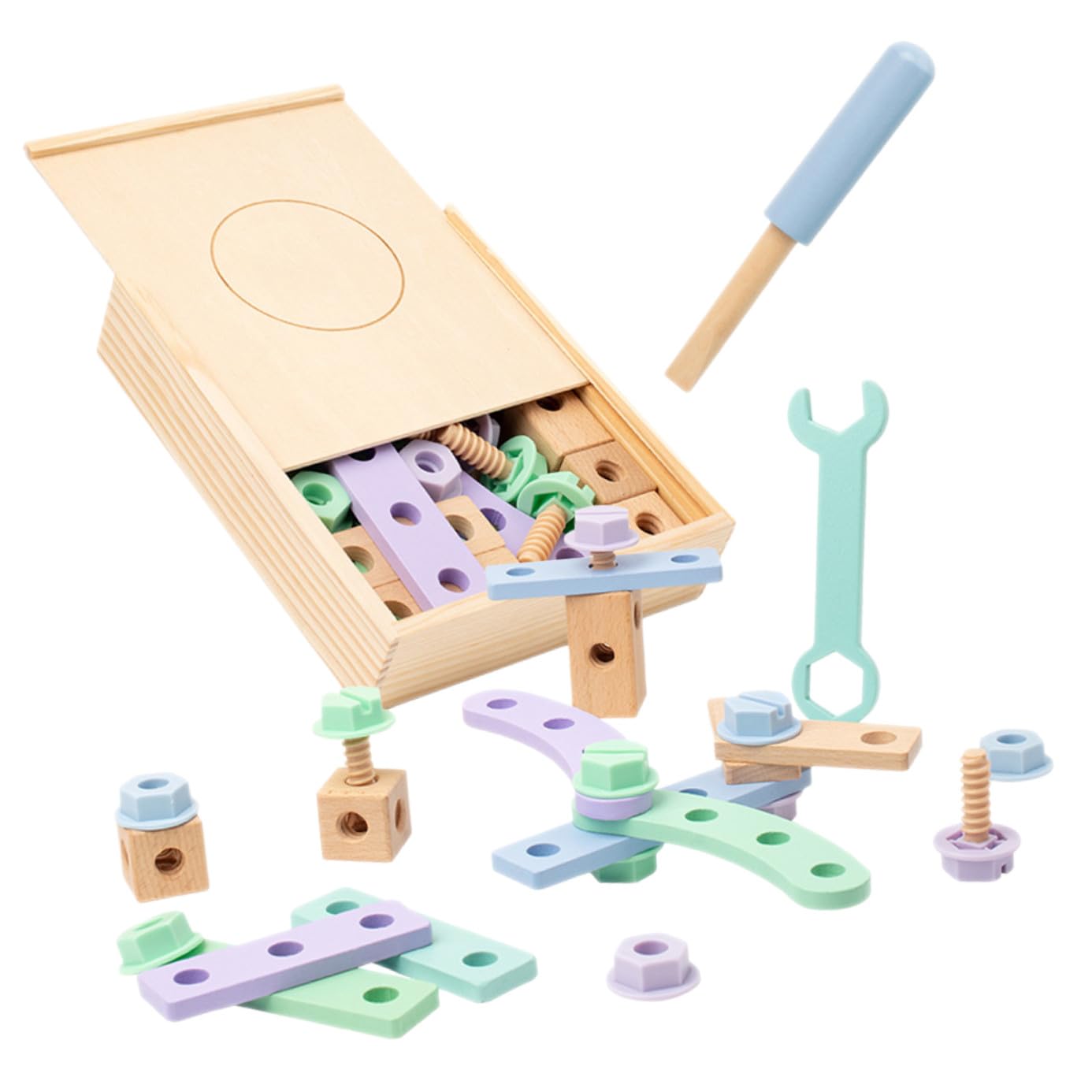 Kit di Costruzione in Legno per Ragazzo Ragazza, Set Educativo