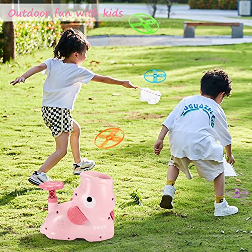 Outdoor Toys For 3+ Year Old Girls: Elephant Butterfly Catching Game - Stomp Flying Disc Launcher , Outside Toys Kids Ages 4-8 Yard Games - Summer Toy 3 4 5 6 7 8 Boys Girl Birthday Fun Gifts Idea #TOP3