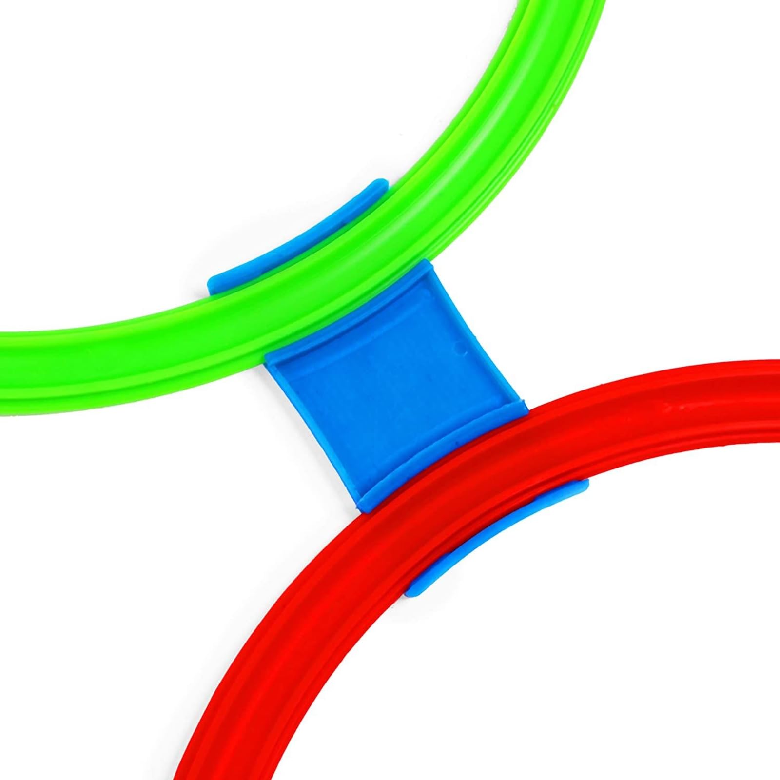 Jeu De Marelle Avec 10 Anneaux Colorés - Pour Enfants 3 Ans Et Plus - Motricité Et Saut - 42cm