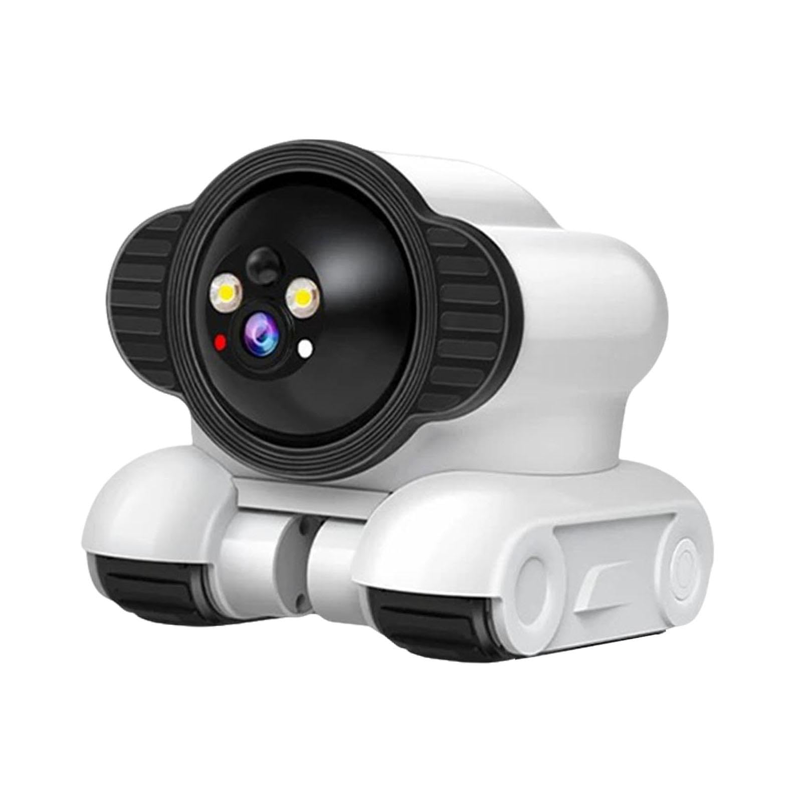 Cámara Robot con Ruedas para Interiores, cámara de Seguridad móvil portátil para Mascotas, Gatos, Perros y guarderías, Wi-fi