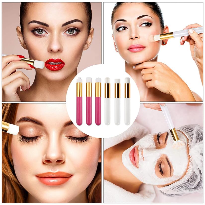 Miniatura 6 de AKOAK 3 piezas de mango de madera suave cepillo de la nariz, cepillo de limpieza de poros para la nariz, cepillo de maquillaje, cepillo de