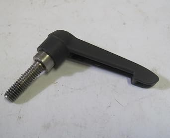 Kipp 06610-2081X30 Fiberglass Reinforced Plastic/Steel Adjustable Handle with M8 External Thread,#34;NovoGrip" Style, Steel Components, Metric, 30 mm Screw Length, Size 2, Anthracite Gray Color
