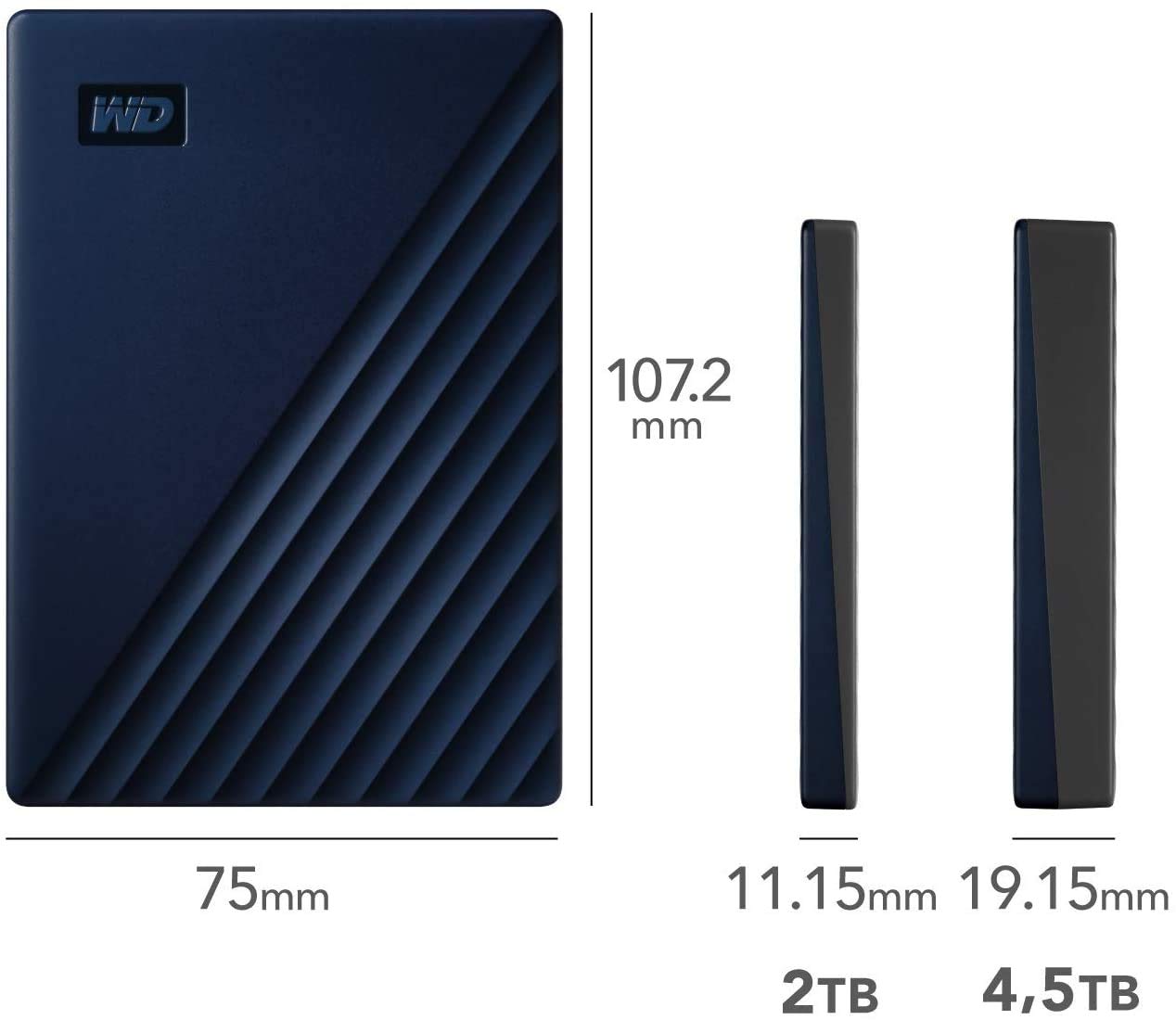 Amazon | 【セット買い】WD Mac用ポータブルHDD 5TB USB3.0