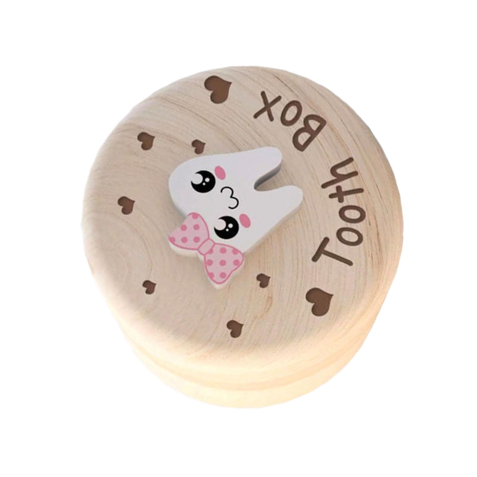 HDOYTXXM Wood Baby Tooth Holder Travel Friendly Storage for First Teeth Keepsakes Nursery Organizers Boy Girl Wood Tooth Holder