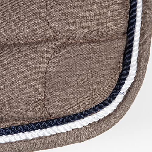 Foto von PFIFF Schabracke Melange, Sattelunterlage, Quick-Dry-Untermaterial, Braun Dressur Full