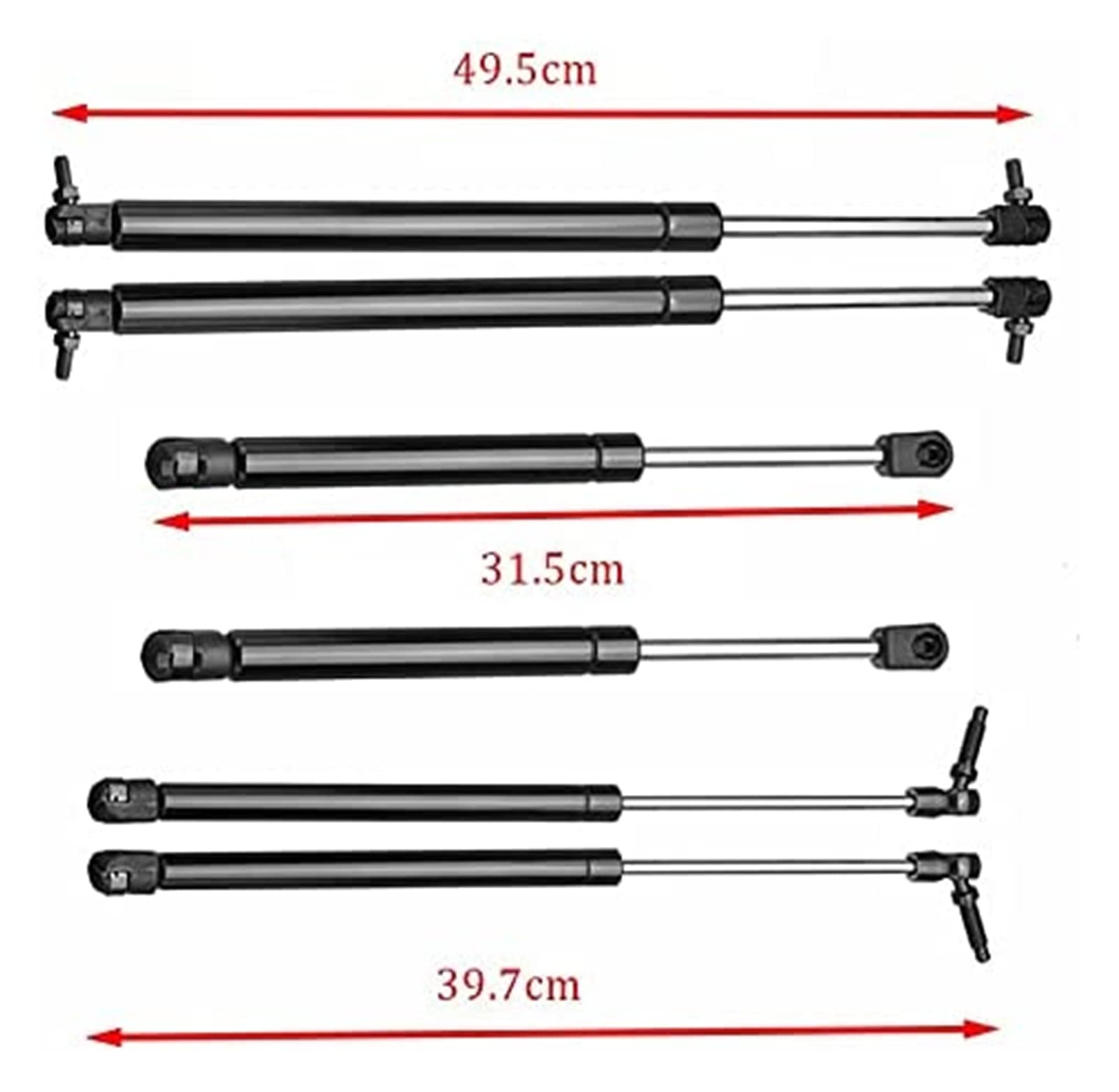 Resortes Gas Maletero Muelles para Maletero De Coche 6 Uds para Puerta Trasera De Coche para Jeep para Grand Cherokee para WJ para WG 1999 2000 2001 2002 2003 2004 Amortiguadores Gas
