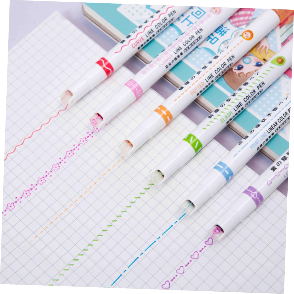 Uonlytech 3 Sätze Teiliges Textmarker Set Mit Bunten Markern Für Studierende Schnelltrocknende Handgezeichnete Hochlighters Für Notizen Zeichnen Und Kreative Anwendungen 6 Stück * 3