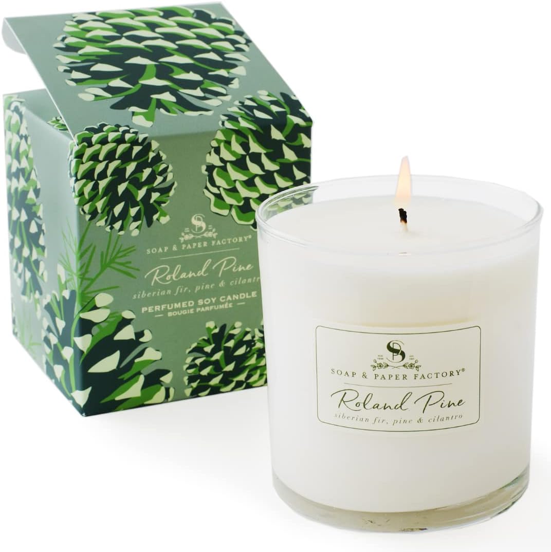 Soap & Paper Factory Roland Pine 9.5 oz Large Soy Candle