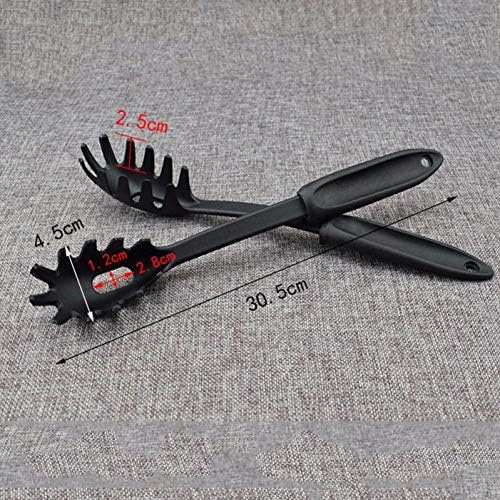 Lankater 1pc Spaghetti Scoop, Pasta Server, Spaghetti Spoon with Handle, Heat Resistant Serving Spoon for Noodles Pasta Cooking