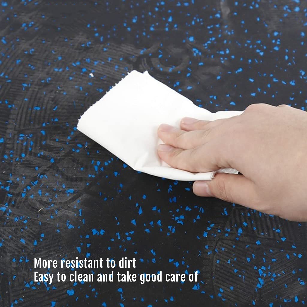 RajoNN Alfombrillas de Goma para Gimnasio Equipo de Entrenamiento para Ejercicio Alfombrilla para el Suelo Azulejos entrelazados Protectores con absorción de Impactos para Gimnasio en casa