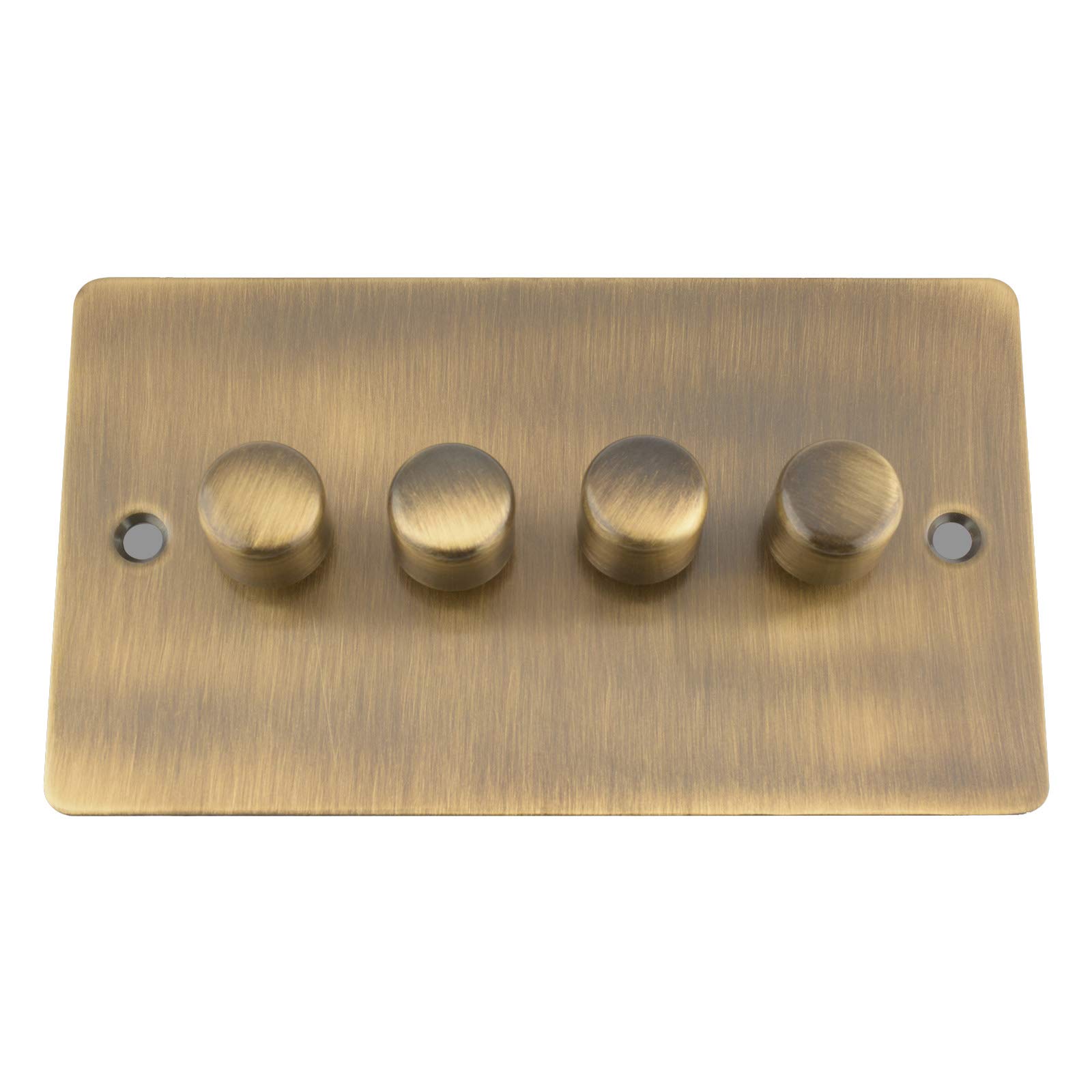 A5 Products Brass Antique Flat Dimmer 4 Gang 400W