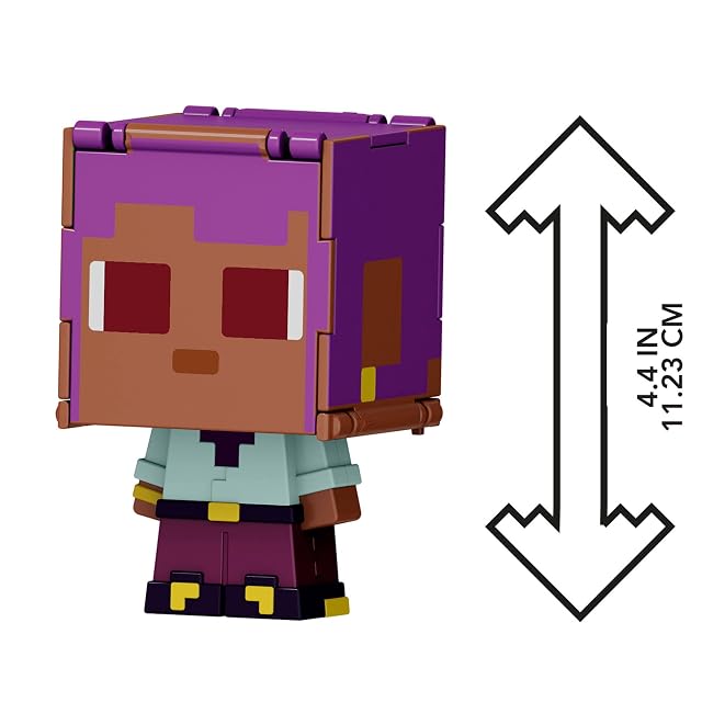 Foto 5 de 6 de Mattel Minecraft Flippin’ Figs Pack de dos figuras de acción a escala de 9,5cm con cabezas grandes