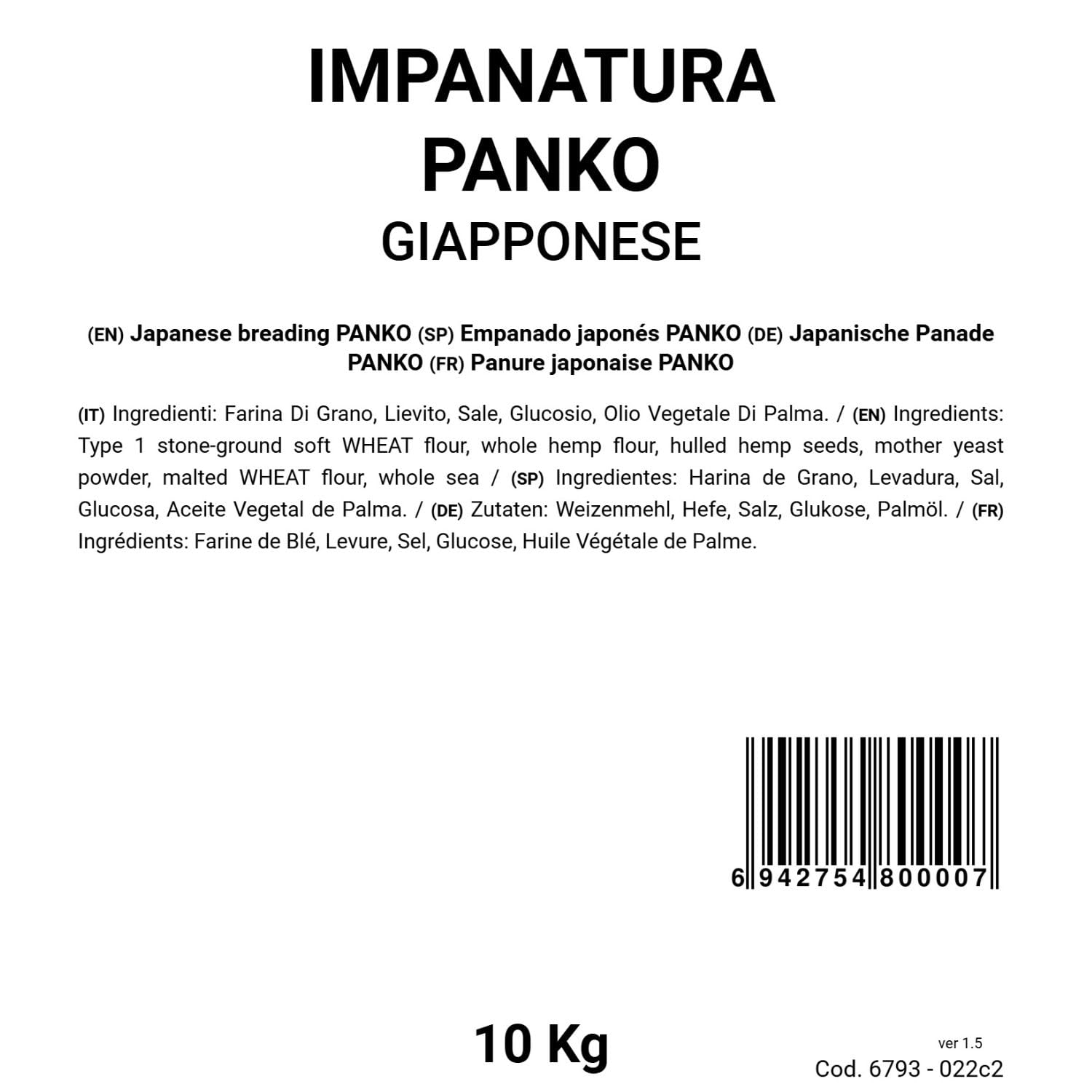 Bongiovanni Bontà Naturali Empanado Japonés PANKO 10 kg