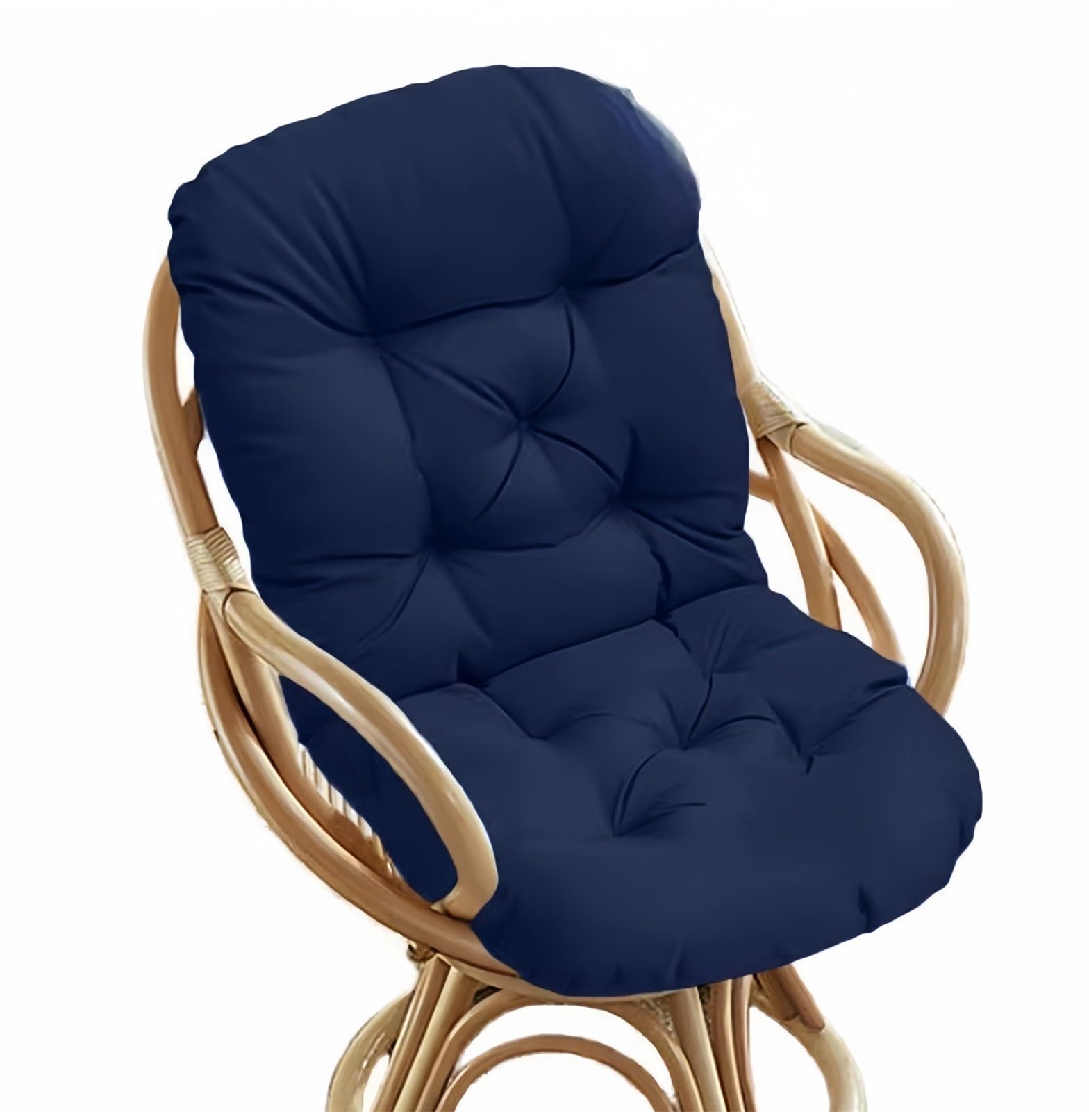 Cuscino impermeabile per sedia a dondolo in rattan, spesso, morbido, di ricambio, per uso interno ed esterno, 120 x 50 cm, perfetto per soggiorno e giardino