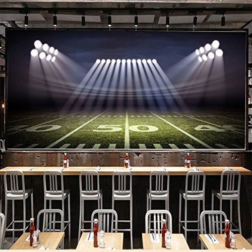 3D Light Stadium 9 Wall Paper Wall Print Decal Wall Deco Indoor Wall Murals Removable Wall Mural | Self-Adhesive Large Wallpaper, AJ WALLPAPER Carly (123"87"(WxH))