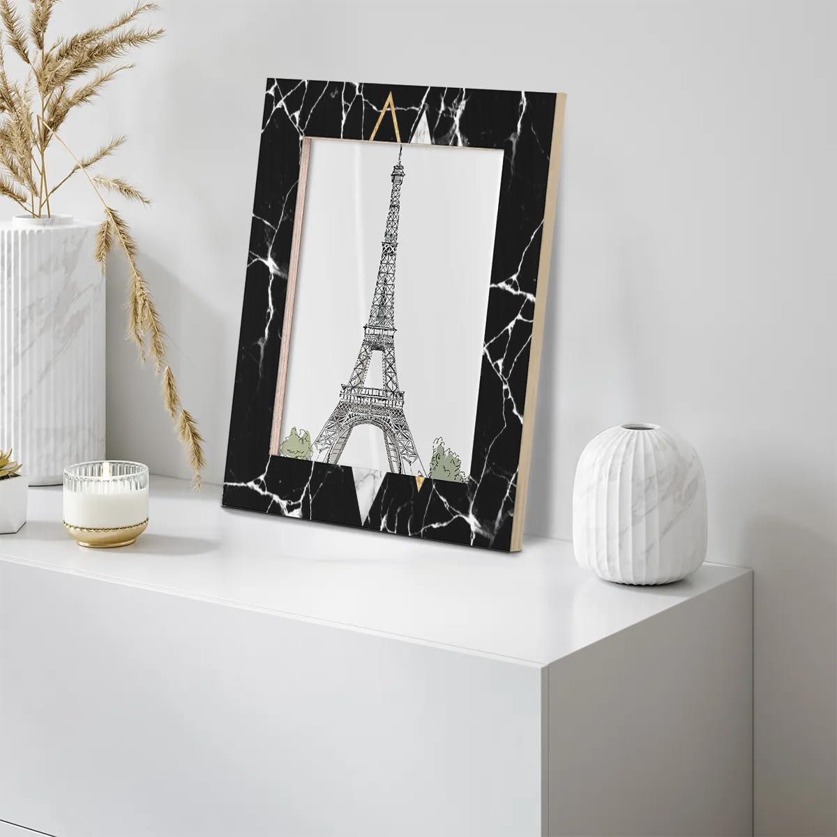 Amazon.com - FIXIXI Black Marble 8x10 Picture Frame Chic Stone