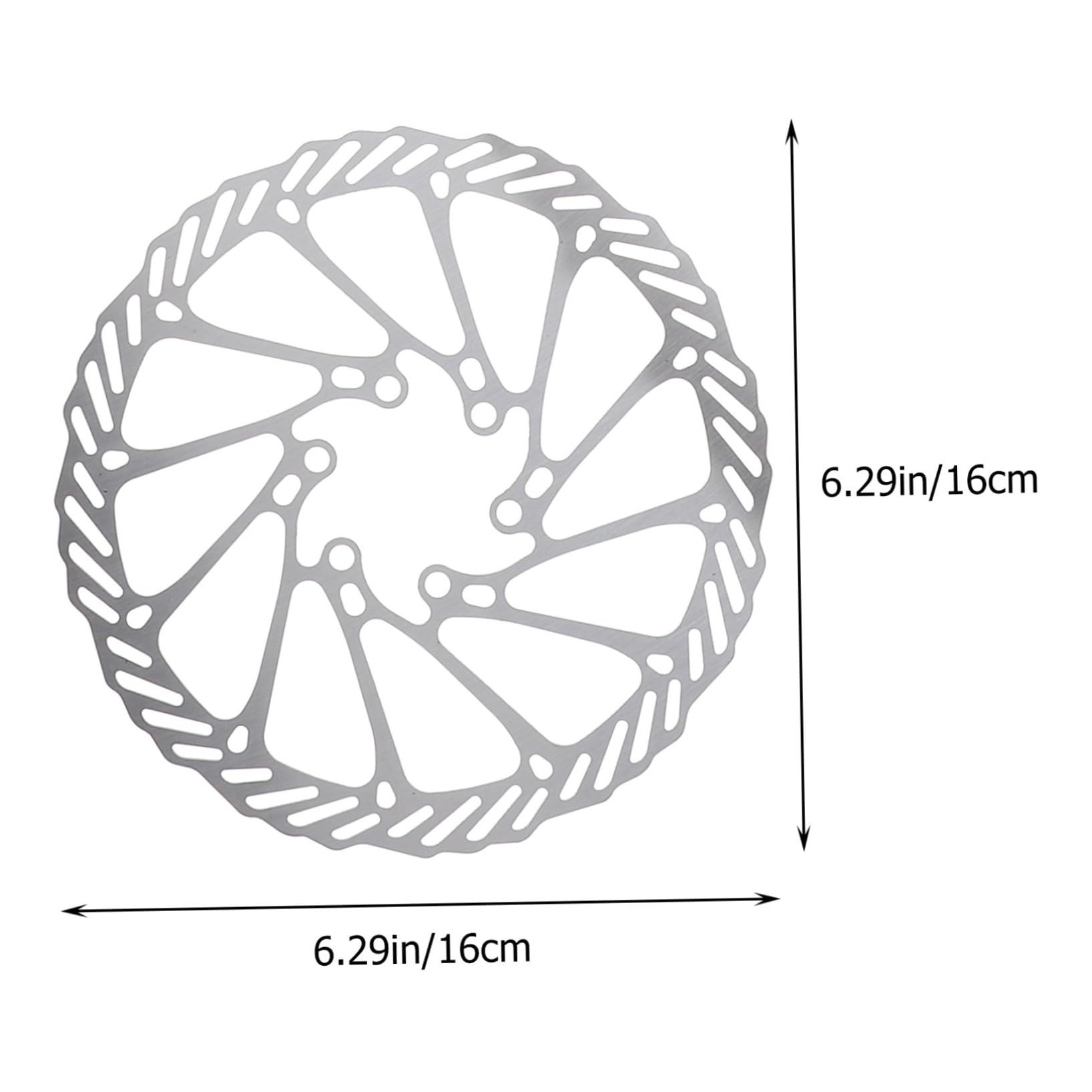 ULTECHNOVO Juego de Freno de Disco Alta Fricción y Practicidad para Bicicleta de Montaña Piezas de Metal y Plástico Diseño Hueco Oblicuo para Ciclismo