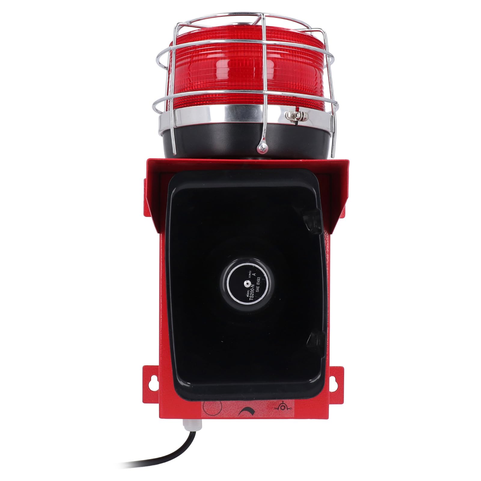 Industrie-Alarmsirene, 120 DB, 100 W, Horn, Stroboskop, Lautes Blinken, Alarmsirene, Wasserdicht, Außensirene, Sicherheitsalarmhorn, Innenwarnsirene für die Ha