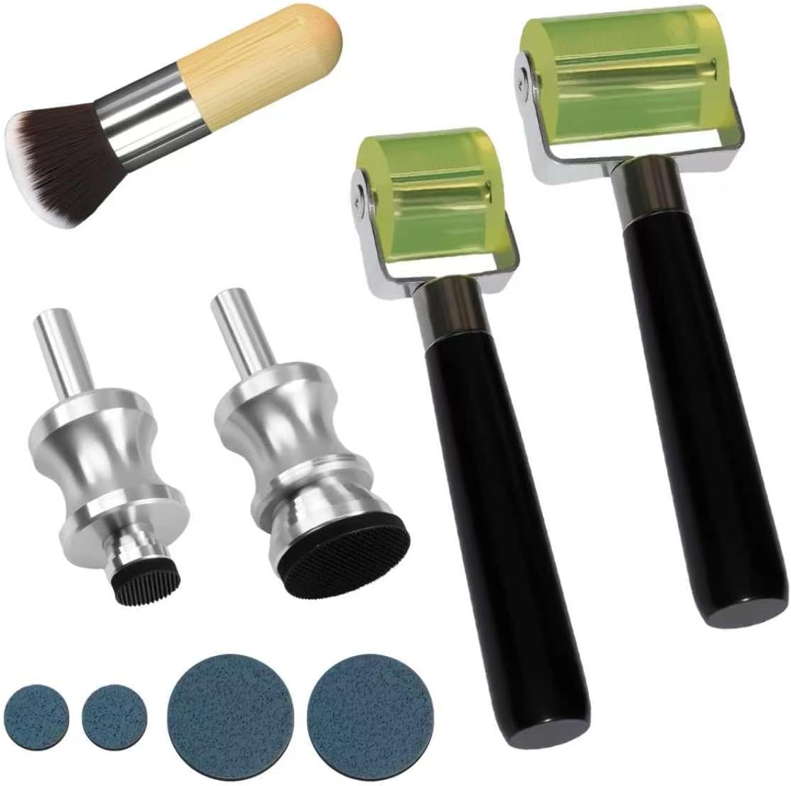 1 inch Leaf Spinner Tool Engine Turn for Gold and Silver Leafing Unlock 3-D Effects, Enhances 3-D appearance, 1 inch Diameter Perfect for Cars and Motorcycles, One Turning Pads Included
