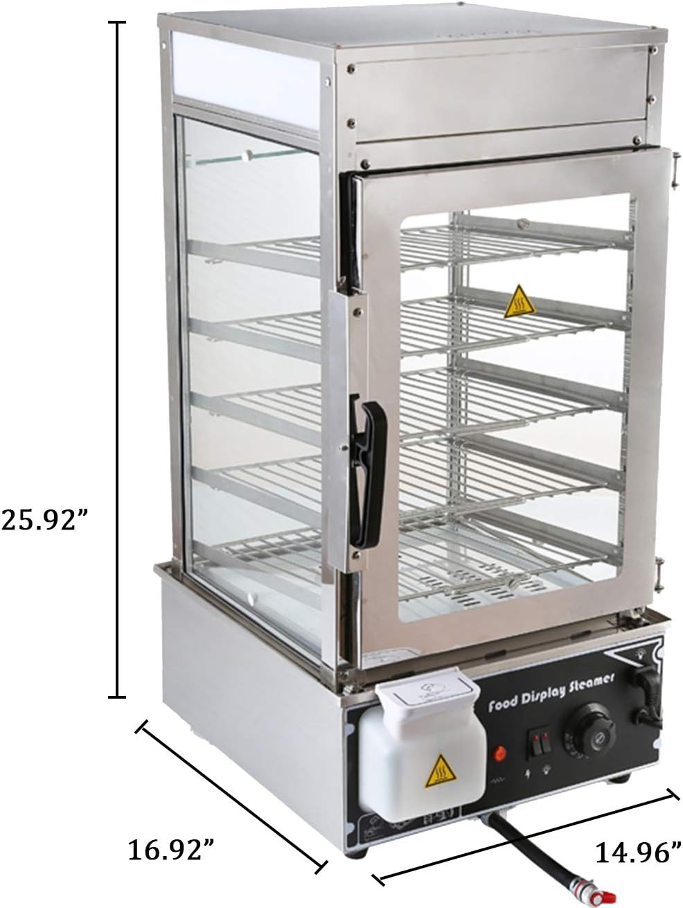 Food Warmer Electric Steamed Bun Warmer Commercial Bun Steamer Machine 5 layers 110v