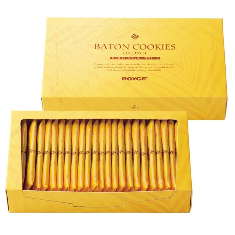 Amazon.co.jp: ロイズ バトンクッキー ココナッツ 25枚入 ROYCE