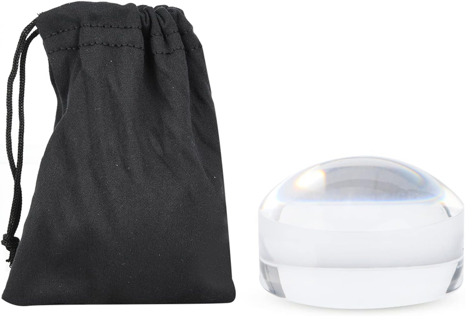 5X Magnifying Glass Dome Premium Paperweight Magnifier Distortion...