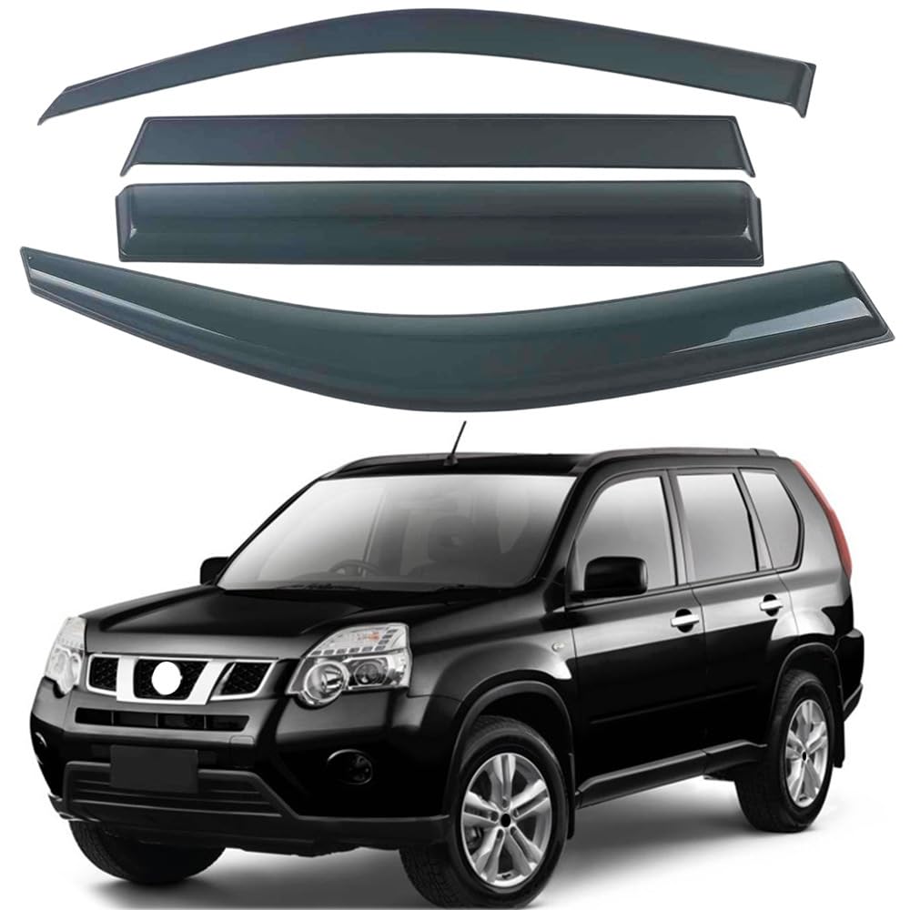 Acwyahso Rain Guards Wind Deflectors for Nissan Rogue 2001-2005, 4Pcs Vent Visors, Allows Fresh Air & Keeps Rain Out, No-Drill Install