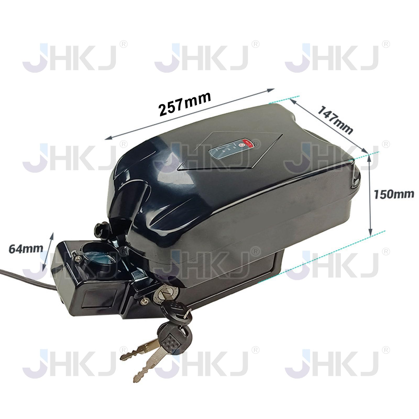 Batteria a Forma di Rana da 24V 8Ah 20Ah, Batteria al Litio da reggisella da 36V 10Ah 18Ah, Pacco batterie al Litio da 48V 12Ah 15Ah per Bici elettrica con Caricabatterie