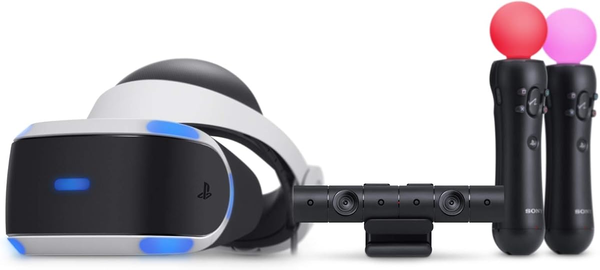 Auriculares PlayStation VR, cámara y controladores Move Twin Pack (PS4) (renovado)