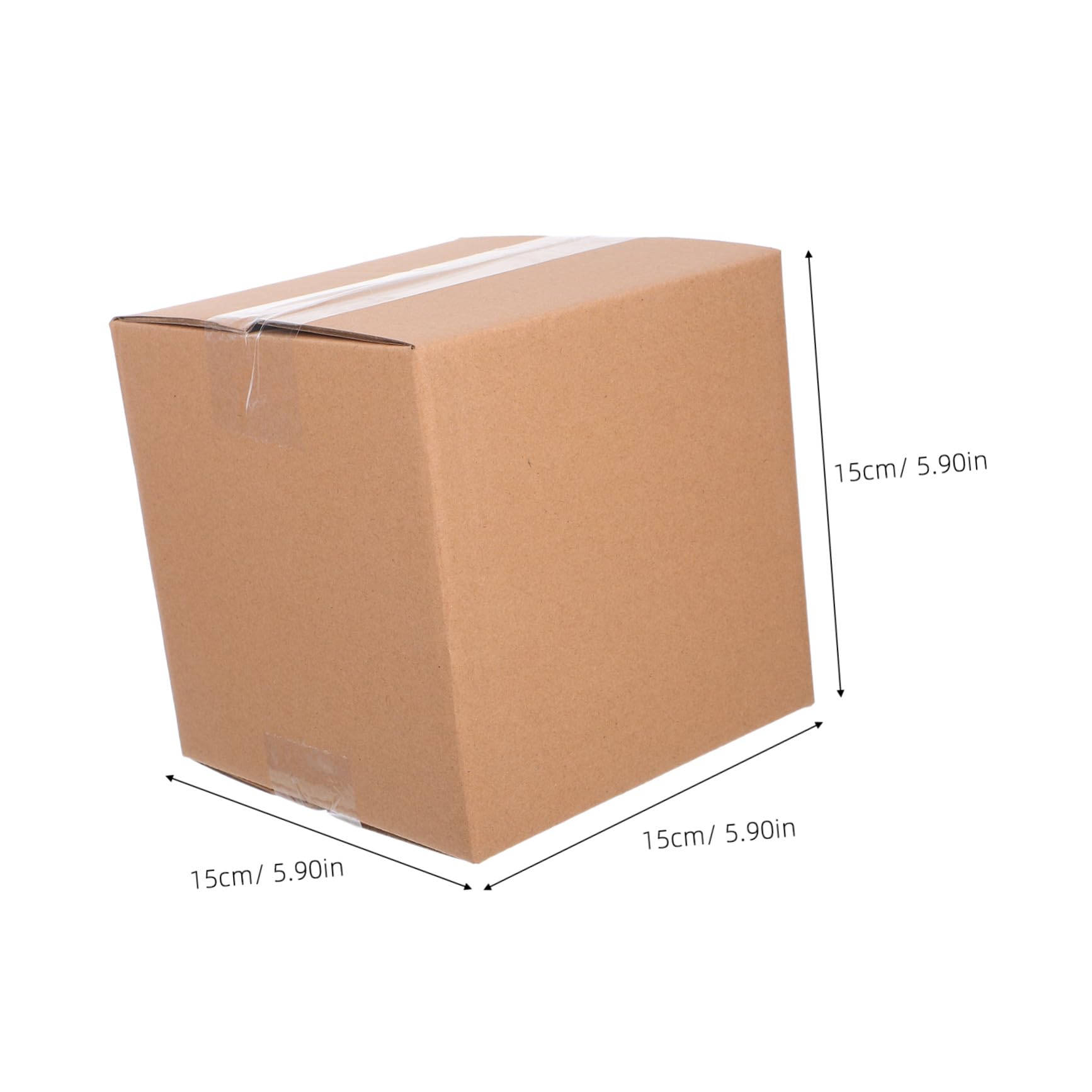 Caja de Envío Cuadrada 15 Piezas de Papel Corrugado | Montaje Fácil, Solución Fiable, Excelente Protección, Pack de 15 Unidades para Paquetes Pequeños