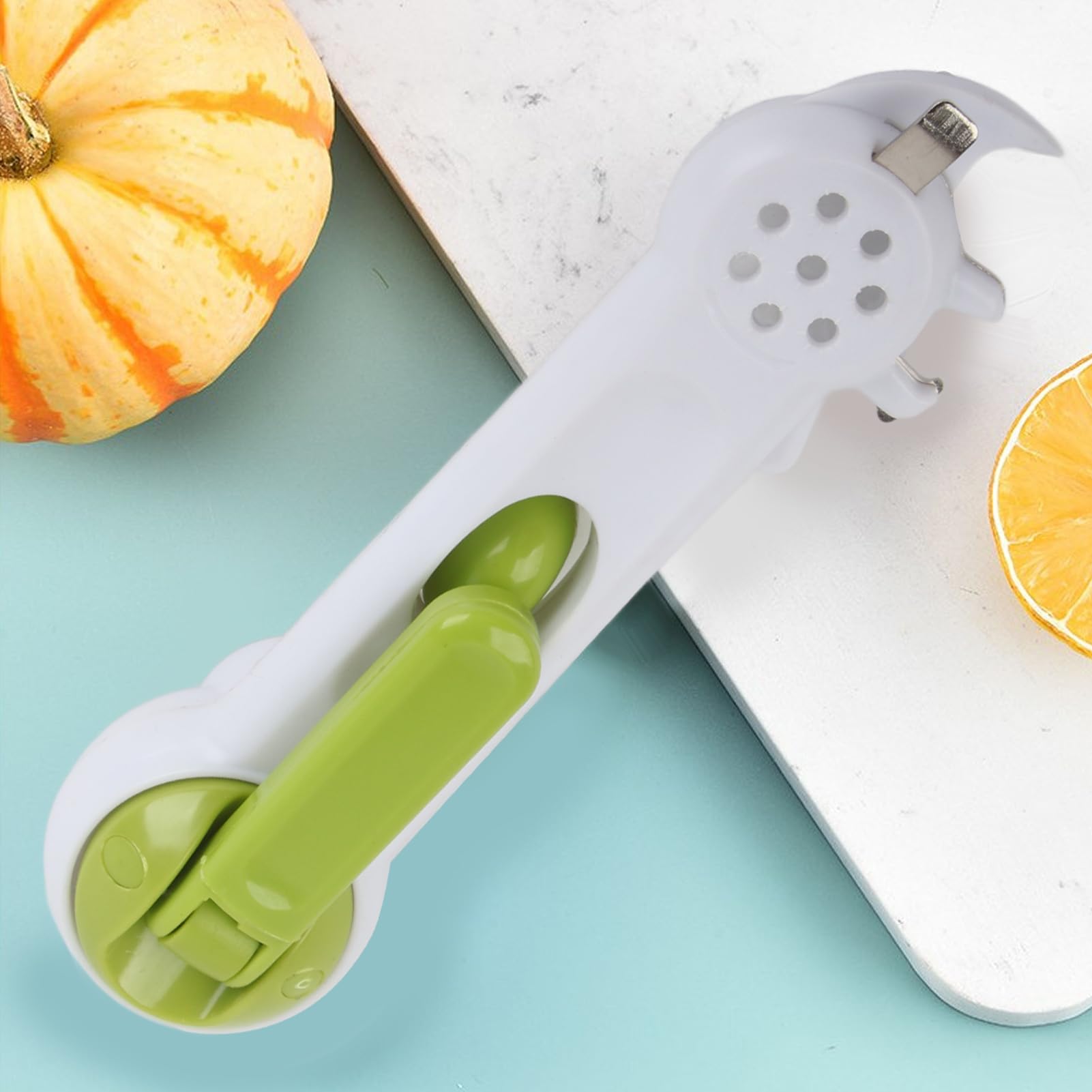 6 in 1 Can Opener, ABS Ergonomic Light Weight Multi Function Bottle Opener, Kitchen Tool Easy To Hang