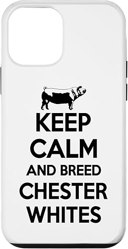 iPhone 12 mini Keep Calm And Breed - Farmer Breeder Pig Chester White Case