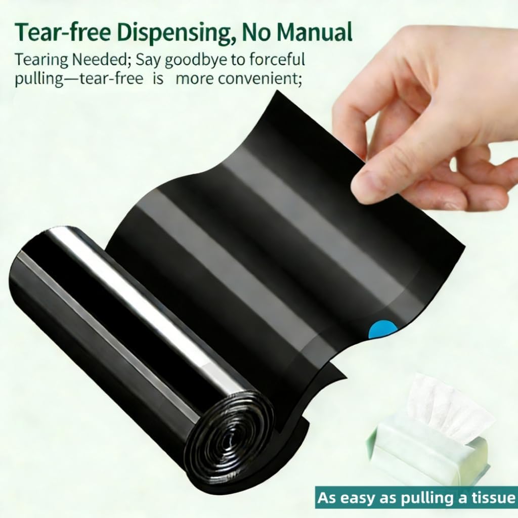 15-18 Gallon Trash Bags Drawstring,1.2 Mil,Ultra Large Trash Can Liners, Heavy Duty Strong, for Home Kitchen Office Lawn Commercial.(120 Count)