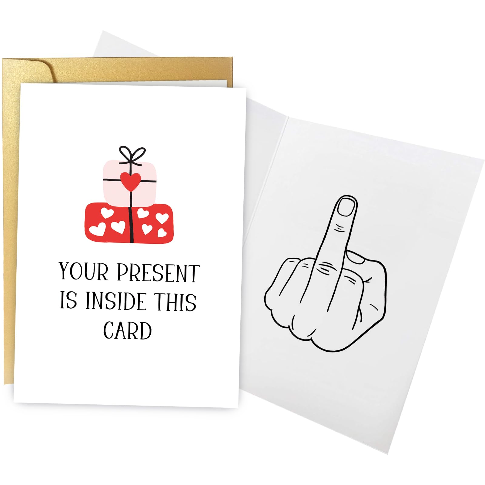Spercy Funny Birthday Card for Friends, Rude Birthday Card for Him Her, Offensive Birthday Card, Birthday Card Gifts for Women Men