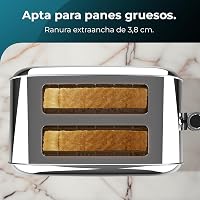 Cecotec Toastin' time 850 Inox Essential függőleges kenyérpirító 850W, dupla hosszú nyílás, automata kikapcsolás 5