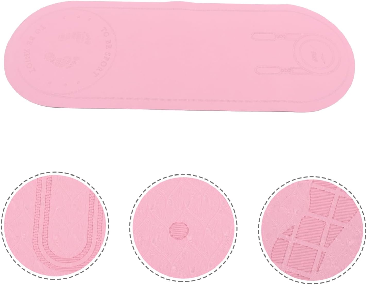 Tpe Non-slip Jump Rope Mat with Anti-skid Surface and Shock-absorbing Feature Sports Pad for Indoor Exercise Yoga Pilates Hot Yoga Lightweight Mat for Home Gym