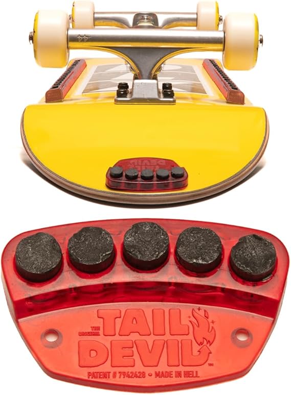 Skate Marks Halloween with Skate-o-Ween 10 610F5COOBzL. AC SX569 Tail Devil Skateboard Spark Plate - Sparks for Your Skateboard, Ultimate Skateboarder's Accessory, A Tail Plate Attachment for Cool Sparking Effect
