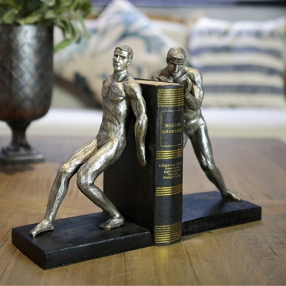 Figurki dekoracyjne Ozdoba Statua ogrodowa, Figurka z żywicy Gimnastyka męska Rzeźba Stojak na książkę Domowa wizytówka Antyczna kreatywna statua Nowość Ozdoby na prezenty