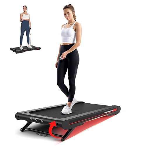 Sperax Walking Vibration Pad with Manual Incline,4-in-1 Under Desk Treadmill