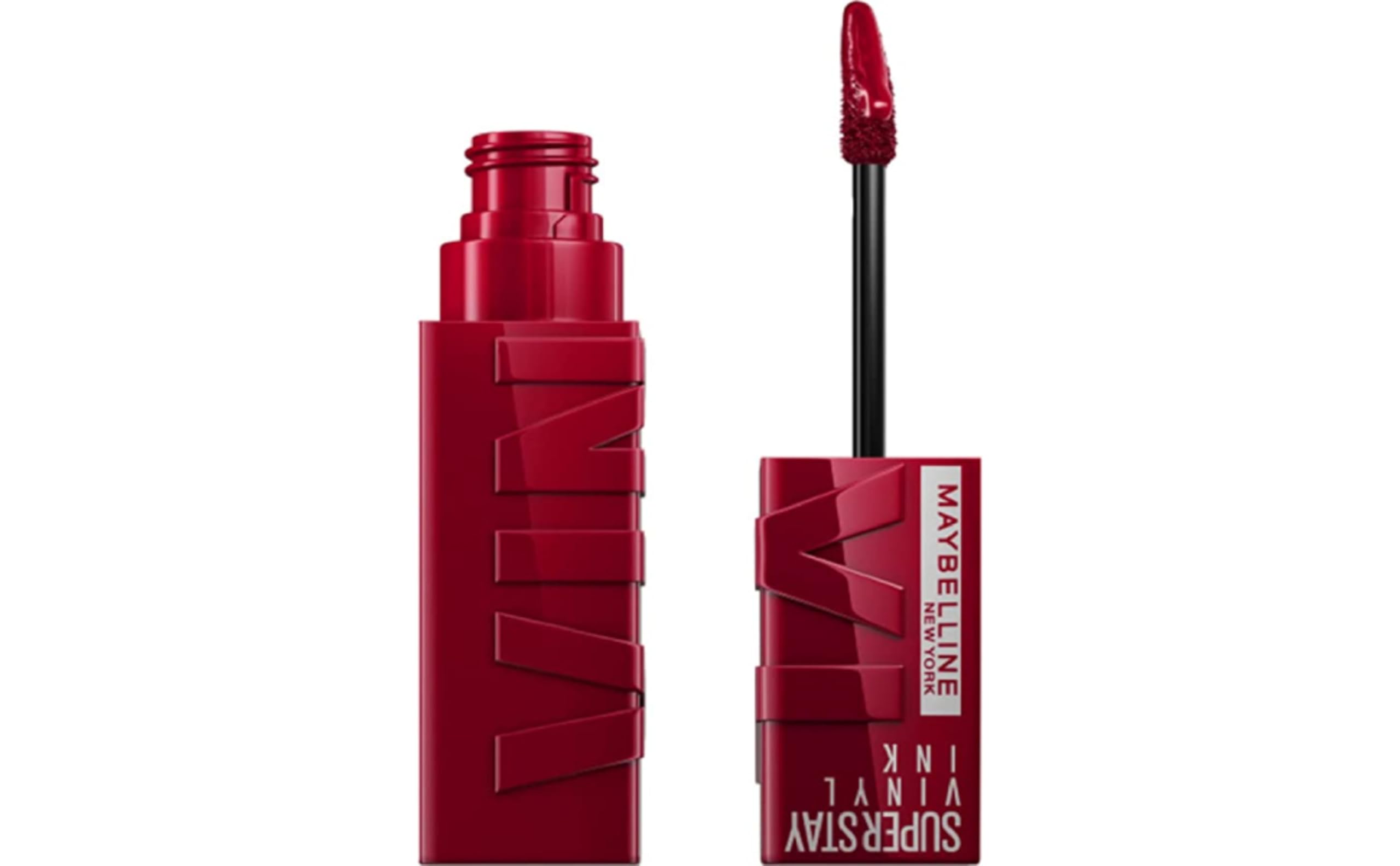 New York Super Stay Vinyl Ink Longwear Transfer Proof Gloss Lipstick in the shade - RED