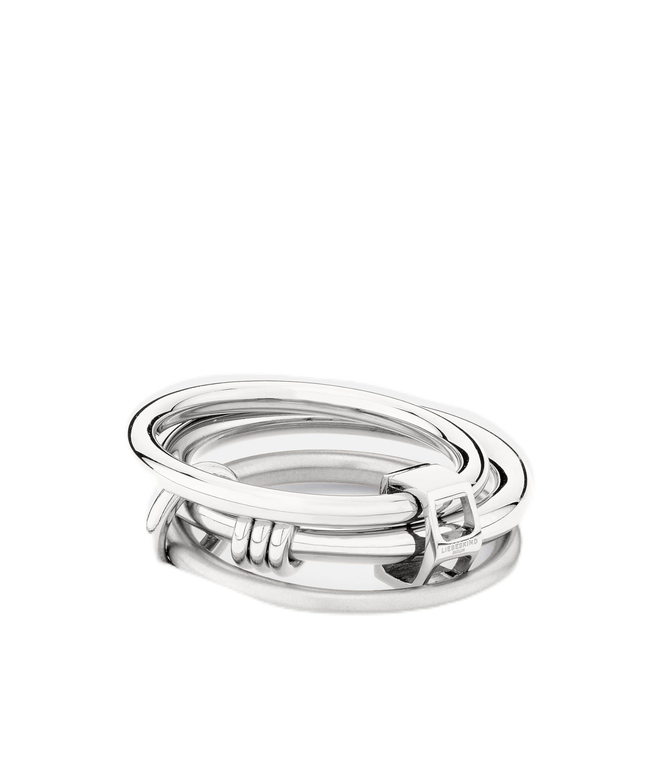 LIEBESKIND Ring LJ-1426-R-56 aus Edelstahl in silber