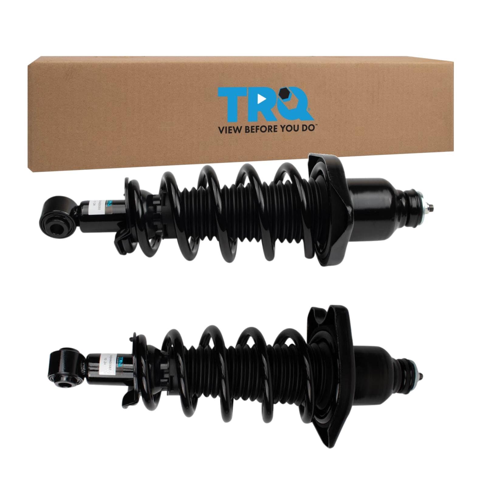 TRQ Rear Shock &amp; Spring Strut Assembly Set Driver &amp; Passenger Side Compatible with 2017-2023 Honda Ridgeline